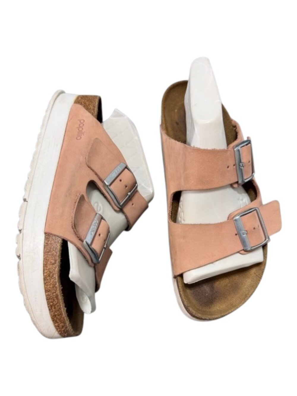 Birkenstock Papillio Arizona Flex Platform Sandals Size 40 Blush 4500129931